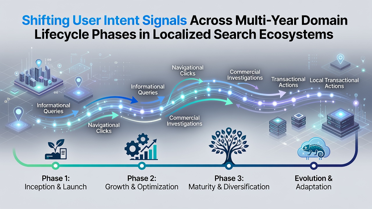 Shifting User Intent Signals Across Multi-Year Domain Lifecycle Phases in Localized Search Ecosystems